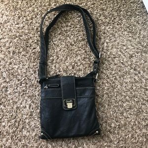 Small Black Rosetti Crossbody Bag